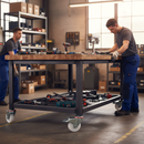 200mm Heavy Duty Braked Swivel Bolt Hole Castor Nylon Wheel