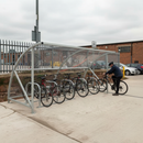 Premium 10 Cycle Shelter with Steel Strongbox Framework and UV2 Pet-G Sheeting Options