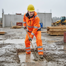 Premium High-Visibility Rain Trousers - Lightweight, Waterproof, and Windproof with Adjustable Fit for Outdoor Work