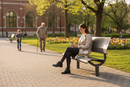 Heavy Duty Full-Metal Oslo Bench with Perforated Steel Design for Public Spaces - High-Quality Professional Grade for Industrial and Commercial App...