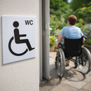 Disabled WC Symbol Signs – 1mm Rigid Plastic – Indoor & Outdoor Use