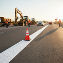 Premium Temporary Pavement Marking Tape - 101.6mm x 109.7m Roll for Roadworks with High Adhesion and Removable Features