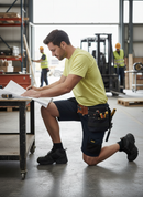 Premium Heavy Duty Stretch Loose Fit Work Shorts with Reinforced Pockets and Tool Holders for Comfort and Durability