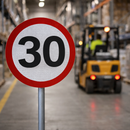 30mph Reflective Traffic Sign – 600mm Diameter – Aluminium Composite – Road Safety (Class RA1)
