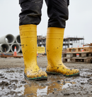 Premium Heavy Duty Wellingtons with Shock Absorbing Heel and Slip-Resistant Outsole for Chemical Protection