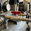 1/4in BSP Female x 1/4in BSP Female Plated Brass Ball Valve