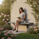 Premium Outdoor Steel Wall Mounted Bench for Public Spaces - Durable and Stylish Seating Solution