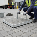 Premium Triple Sealed Aluminium Manhole Cover with Recessed Top for Optimal Blending and Odour Locking | 21mm Tray Depth