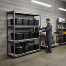 Premium Heavy Duty Shelving - 1800mm High with 8x 62L Storage Boxes