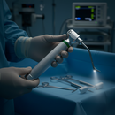 Premium Adult Laryngoscope Battery Handle - Type C, XL 2.5V, Chromium Plated Metal with Hygienic Fluted Surface