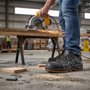 Premium High-Performance Safety Trainer with Slip-Resistant Outsole, Water-Repellent Microfiber, and Breathable Design for Comfort