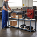 Premium Half Height Shelving Units - 900mm High - 200/280kg Capacity - Grey