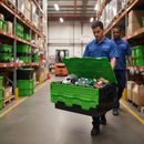 Premium Tote Boxes - 3 Sizes - Green for All Industries