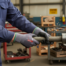 Premium Nitrile Coated Dry Handling Gloves with Dot Grip