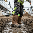 Premium Heavy Duty Insulated Safety Boot with Wool Lining, Ceramic Toe Cap, and High Grip Sole for Extreme Cold Conditions