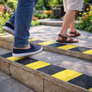 Anti-Slip Self-Adhesive Tape – Black & Yellow – High-Traction Surface – Indoor/Outdoor Use