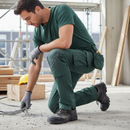 Premium Customized Work Trousers with Kneepad Pockets - Water Repellent and Lightweight Fabric for Ultimate Comfort and Durability