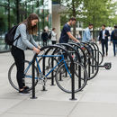 Premium Heavy Duty Bike Stand with Black Powder Coating for Secure Parking Solution