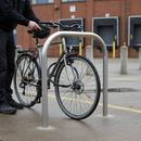 Premium Stainless Steel Bicycle Parking Rack - Heavy Duty Bike Stand with Space Saving Design and Corrosion Resistance