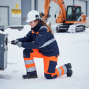 Premium Women's Hi-Vis Winter Trousers with Durable Waterproof Material and Snow Gaiter for Optimal Protection