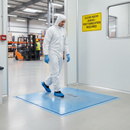 Premium Sticky Step Peelable Plastic Hygiene Matting - 4 Pack with Antimicrobial Properties for Dust Control in Clean Rooms and Laboratories