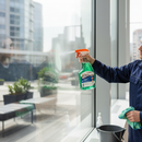 Premium 750ML Spray Cleaner with Added Vinegar for Effective Glass, Mirror, and Window Cleaning