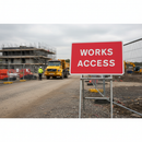 Premium Works Access Sign Diagram 7301 - 1050x750mm for Construction Safety Marking