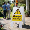Danger Overhead Sign – 300mm x 600mm – Fluted Polypropylene – Indoor/Outdoor Use