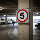 Premium Wall Mounted 5mph Speed Limit Sign with Various Size Options for High Visibility