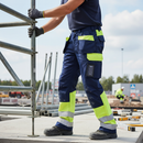 Premium Hi-Vis Driver’s Trousers with Inner Knee Pad Pockets and Expanding Back Pockets - Certified EN ISO 20471 Class 1