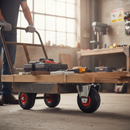 260mm Fixed Plate Heavy Duty Castor with Puncture Proof Wheel