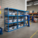 Heavy Duty Shelving Units - 1600mm High with Storage Boxes