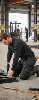 Professional Slim Fit Work Trousers with 2-Way and 4-Way Stretch Fabric for Maximum Comfort and Durability