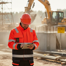 Premium High Visibility Work Jacket - Water Repellent, Durable Material, Enhanced Comfort and Functionality for Warm Weather Work