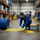 Premium Chemical Spill Absorbent Pads 40x35cm Yellow (Pack of 100)
