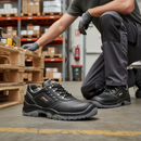 Premium S3 SRC Safety Shoe with Steel Toe and Sole Plate for Workplace Protection