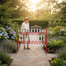 Premium Portable Expanding Trellis Barrier with Strong Steel Construction, Quick Deployment, and Reflective Warning Strips for Hazardous Areas