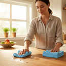 Premium Compostable Cloths - Biodegradable, Color-Coded, and FCC Certified for Hygienic Cleaning (Pack of 50)