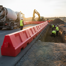 Premium 1.5m Water Filled Separation Barrier with Red and White Design for Traffic Control