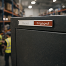Vacant/Engaged Door Slider Signs – 300mm x 40mm – Anodised Aluminium – Office & Commercial Use