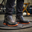 Premium Heavy Duty Welding Safety Boot with Leather Outsole and Nitrile Rubber for Extreme Temperatures