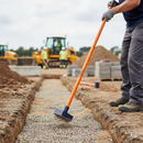 Premium Heavy Duty Insulated 10lb Square Rammer Punner for Compacting Earth and Tarmac with Fiberglass Shaft