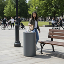 Premium Heavy Duty Litter Bin with 120L Capacity and Modern Design for Outdoor and Indoor Use