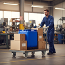 200mm Fixed Plate Heavy Duty Castor Nylon Wheel with Roller Bearing