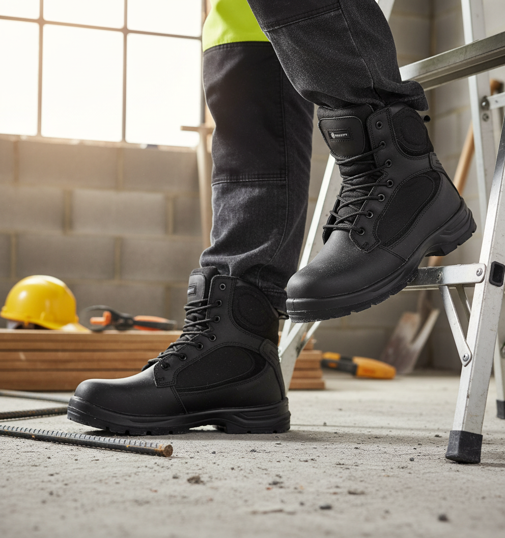 Professional Full Grain Leather Patrol Boot with Waterproof Lining and