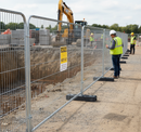 Premium Heavy Duty Round-Top Temporary Fence Set 3.5m x 2m with Anti-Climb Mesh and Galvanised Steel Finish