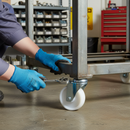 75mm Heavy Duty Swivel Bolt Hole Castor with White Nylon Wheel