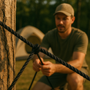 6mm Black Polypropylene Rope 3 Strand – Premium 100m Coil | Heavy-Duty, UV-Resistant, Multi-Purpose Rope