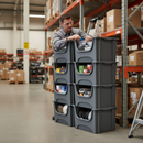 50L Heavy Duty Stacking Pick Bins - Ideal for Storage Solutions