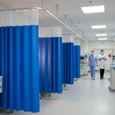 Professional Antimicrobial Treated Cubicle Curtain 2400mm x 1950mm - Eyelet Design, Case of 24 with Built-in Microban Protection